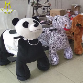 Hansel children stuffed animals with 4wheels ride on animal toy for shopping mall fournisseur