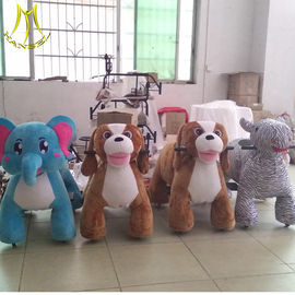 Hansel children stuffed animals with 4wheels ride on animal toy for shopping mall fournisseur