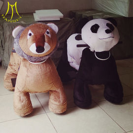 Hansel  indoor and outdoor riding games zoo animals kiddie ride panda plush toy fournisseur
