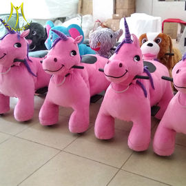 Hansel shopping mall plush animal toy riding for adult coin operated electric plush motorized fournisseur