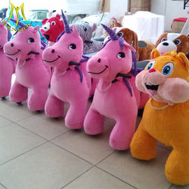 Hansel  entertainment games for adult plush electric animal toy rides in mall fournisseur