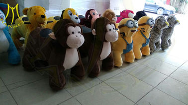 Hansel amusement park walking plush battery powered animals ride fournisseur