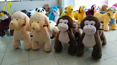 Hansel shopping mall electric walking large plush ride on animal toys fournisseur