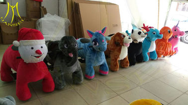 Hansel shopping mall electric walking animal large plush ride toy for sale fournisseur