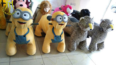 Hansel amusement park walking battery operated animal large plush ride fournisseur