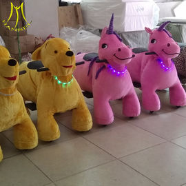 Hansel  outdoor park moving animals battery operated plush animals with necklace fournisseur