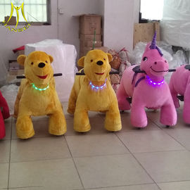 Hansel rideable stuffed horse kids rider plush animal go cart walking bike for adults fournisseur