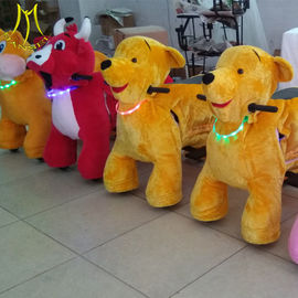 Hansel luna park toys large ride on pony animal toy plush kiddie rides fournisseur