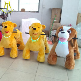 Hansel plush walking bull electric stuffed animals go kart  coin operated riding car plush toys for sales fournisseur