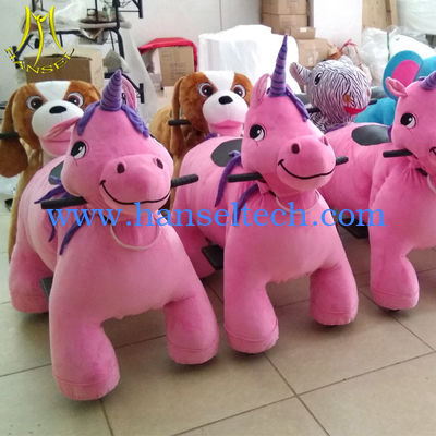 Hansel  wholesale kids stuffed coin operated dinosaur ride scooter fournisseur