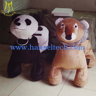 Hansel  wholesale kids stuffed coin operated dinosaur ride scooter fournisseur