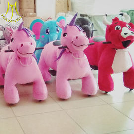 Hansel plush animals kids animal mountable walking toy horse animales fournisseur