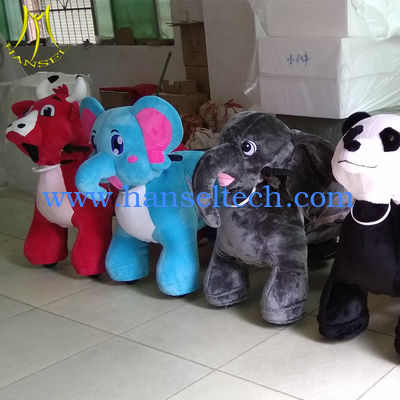 Hansel  kiddie ride amusement park soft stuffed animal car ride for children fournisseur