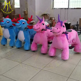 Hansel shopping mall electric walking animal large plush ride toy fournisseur