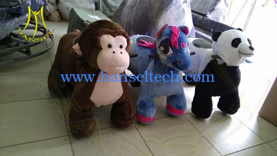 Hansel amusement park walking coin operated children ride on animals fournisseur