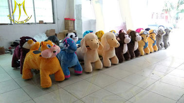 Hansel  electric mountable plush motorized animal for shopping mall fournisseur