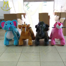 Hansel  electric mountable plush motorized animal for shopping mall fournisseur
