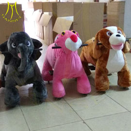 Hansel  electric mountable plush motorized animal for shopping mall fournisseur