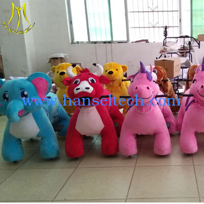 Hansel  cheap kids electric animal toy ride on dinosaurs motorized plush riding animals fournisseur