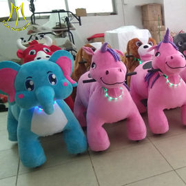 Hansel hot selling kids moving battery operated ride on stuffed animal scooters fournisseur
