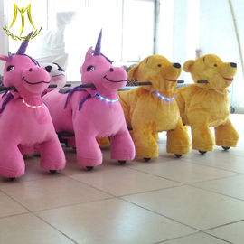 Hansel hot selling kids moving battery operated ride on stuffed animal scooters fournisseur