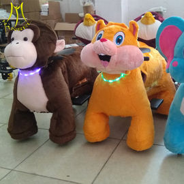 Hansel hot selling kids moving battery operated ride on stuffed animal scooters fournisseur