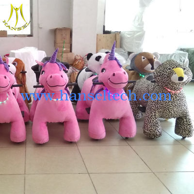 Hansel  high quality family walking plush animal toy ride on elephant with coin operated fournisseur