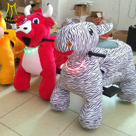 Hansel  shopping mall kids walking battery operated ride on plush motorized riding animals fournisseur