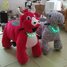 Hansel  shopping mall kids walking battery operated ride on plush motorized riding animals fournisseur