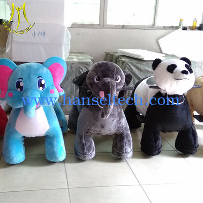 Hansel plush stuffed safari animal kids electric swing ride with coin operated fournisseur