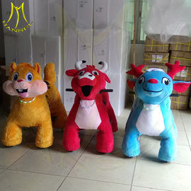 Hansel shopping mall electric walking large plush ride on animal toy fournisseur