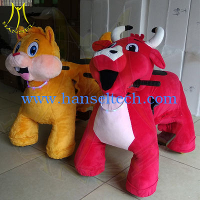 Hansel naughty castle playground kids ride on plush animal electric scooter fournisseur