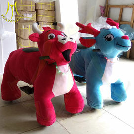 Hansel shopping mall entertainment electric mountable animal plush ride fournisseur