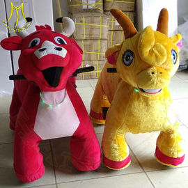 Hansel amusement park walking electric mountable plush motorized animal fournisseur