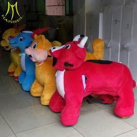 Hansel amusement park coin operated stuffed kids electric rides on animal fournisseur