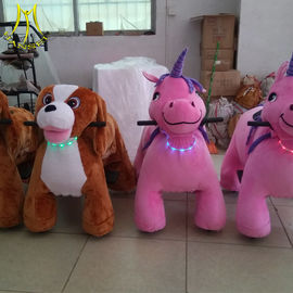 Hansel new plush moving animal ride indoor christmas party games riding christmas toys fournisseur