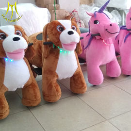 Hansel new plush moving animal ride indoor christmas party games riding christmas toys fournisseur
