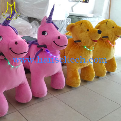 Hansel  amusement park electric Children sit on walking animal toy car for sale fournisseur