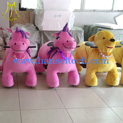 Hansel shopping mall children funfair plush battery operated zoo animal toy ride fournisseur