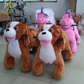 Hansel  new plush animal electric scooter dinosaur park animal coin operated dog fournisseur