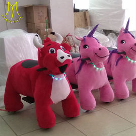 Hansel  commercial electric stuffed animals adults can ride  riding for kids horse toy unicorn ride with non coin fournisseur