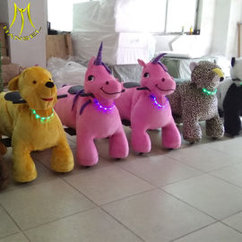 Hansel shopping mall plush walking bull electric stuffed animals go kart fournisseur