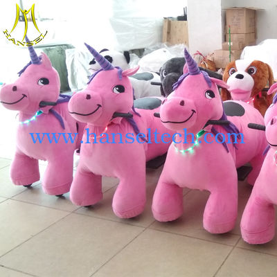 Hansel battery operated ride animal plush zippy toy  amusement park games factory fournisseur