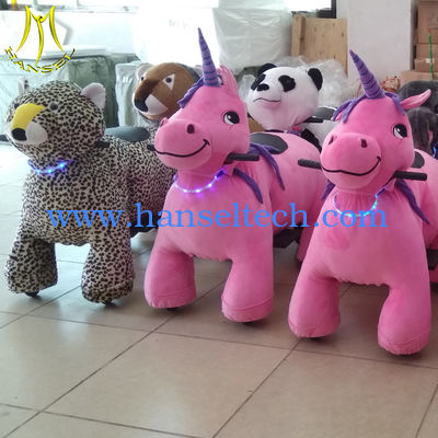 Hansel battery operated ride animal plush zippy toy  amusement park games factory fournisseur
