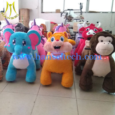 Hansel  Hot sale large plush horse animal walking ride  plush animal electric scooter fournisseur