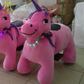 Hansel cheap amusement rides for party motorized plush riding animals fournisseur
