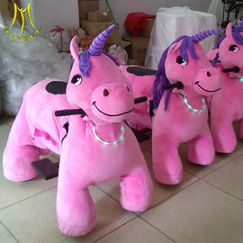 Hansel cheap amusement rides for party motorized plush riding animals fournisseur