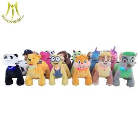 Hansel  new coin operated battery plush animal electric scooter for shopping mall fournisseur