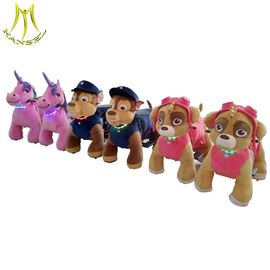 Hansel battery plush ride on animal coin operated animal ride amusement fox ride fournisseur