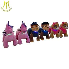 Hansel battery plush ride on animal coin operated animal ride amusement fox ride fournisseur